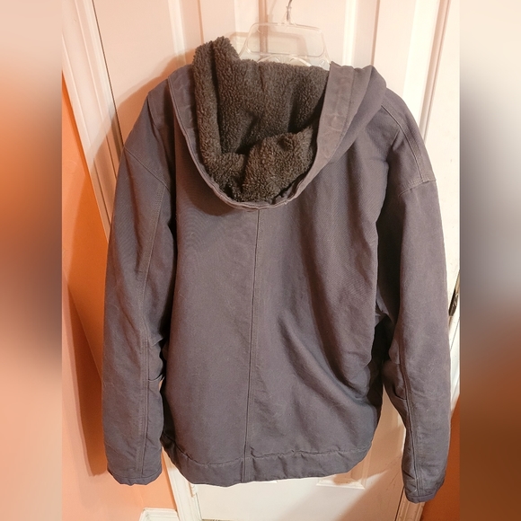 Men's Carhart XL dark grey with fleece lining - Picture 2 of 4